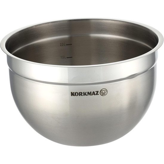 Korkmaz Astron 15 Pieces Stainless Steel Cookware Set