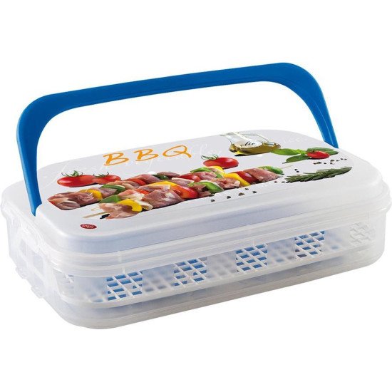 علبة طعام سنيبس ماكسي آيس للشواء، سعة 7 لترات، أزرق