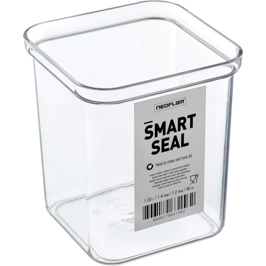 علب بلاستيك مربع 1.35 لتر