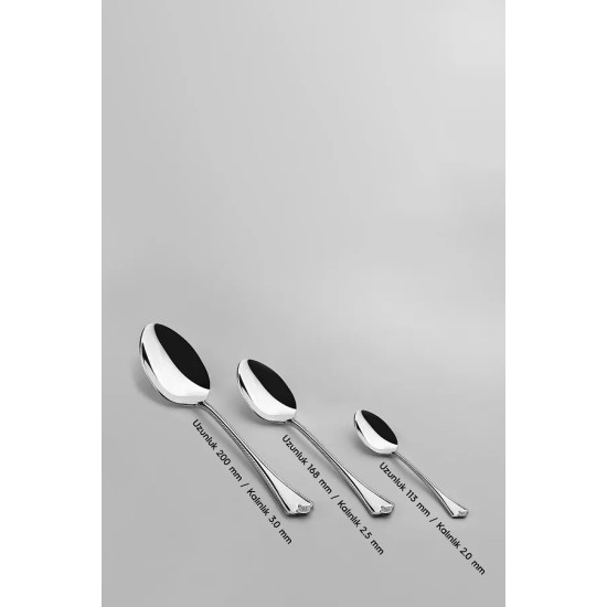 طقم أدوات مائدة فوليا سادة مكون من 36 قطعة لـ 6 أشخاص