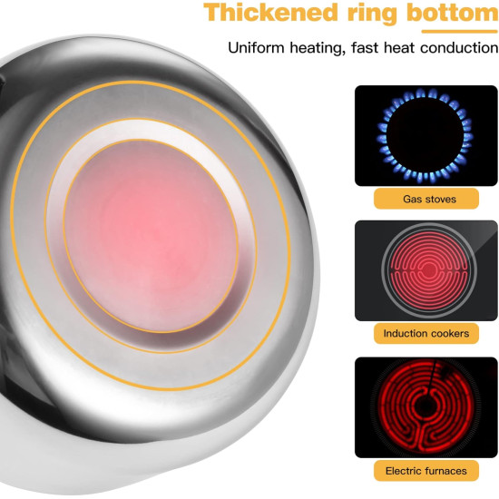 براد شاي من الفولاذ المقاوم للصدأ بمقبض معزول، سعة 0.66 لتر