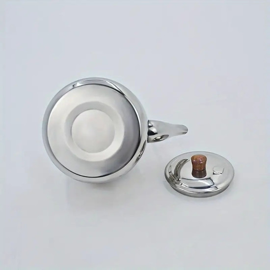 براد شاي من الفولاذ المقاوم للصدأ بمقبض معزول، سعة 0.66 لتر