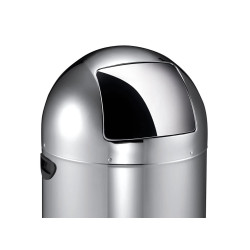 سلة مهملات استيل مزودة بدعاسة سعة 33 لتر