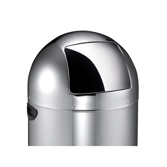 سلة مهملات استيل مزودة بدعاسة سعة 33 لتر