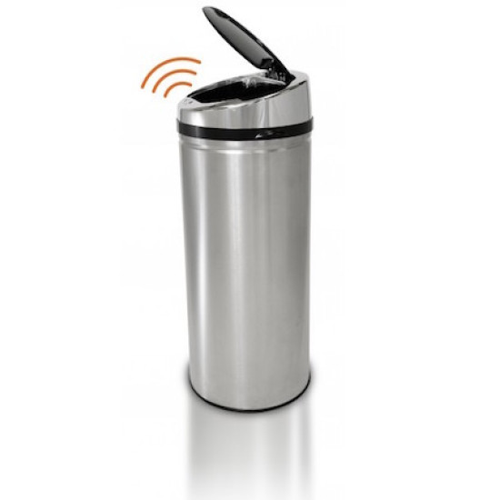 سلة مهملات استيل أوتوماتيكية ، سعة 50 لتر