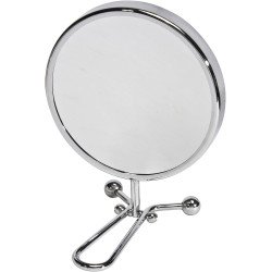Elegant Double-Sided Round Mirror - Regular Mirror + Magnifying Mirror 8cm Elegant Double-Sided Round Mirror - Regular Mirror + Magnifying Mirror 8cm