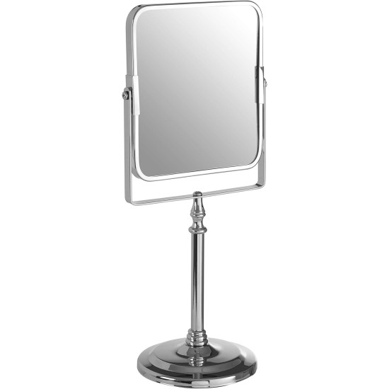 مراية مربعة ذات وجهين - مرآة عادية + مرآة مكبرة 17*14 سم مراية مربعة ذات وجهين - مرآة عادية + مرآة مكبرة 17*14 سم