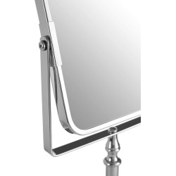 Double-Sided Square Mirror - Regular Mirror + Magnifying Mirror 17*14 cm