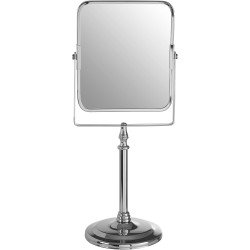 Double-Sided Square Mirror - Regular Mirror + Magnifying Mirror 17*14 cm