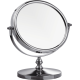 Elegant Double-Sided Round Mirror - Regular Mirror + Magnifying Mirror 15cm