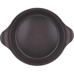 قدر منخفض نيوفلام أيني سيراميك بغطاء زجاجي، مقاس 30 سم، اخضر