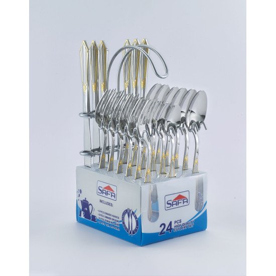 CUTLERY SET WITH STAND 24PCS