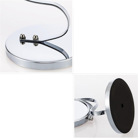 مراية دائرية ذات وجهين - مرآة عادية + مرآة مكبرة 17سم مراية دائرية ذات وجهين - مرآة عادية + مرآة مكبرة 17سم