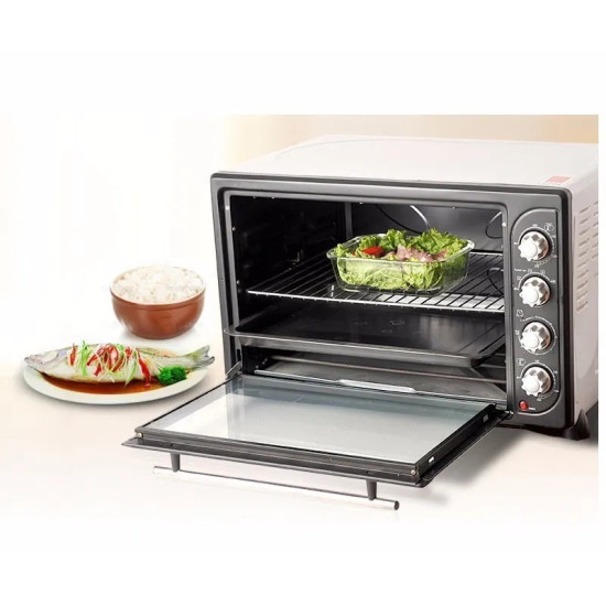 علب تخزين زجاج دائري من ليهي 950 مل