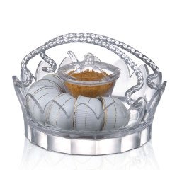 حامل اكواب قهوة مع سكرية من الأكريليك