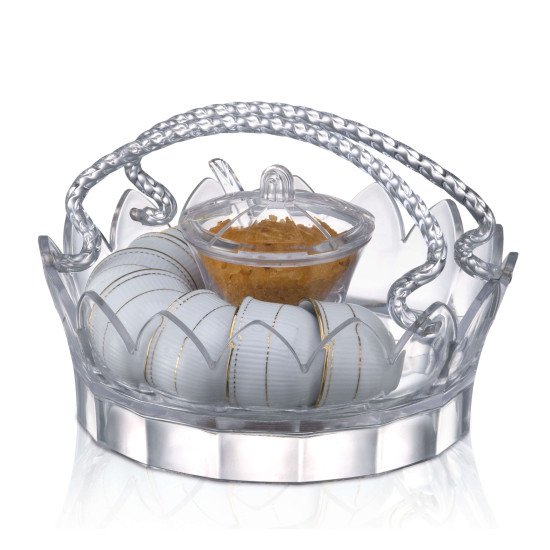 حامل اكواب قهوة مع سكرية من الأكريليك