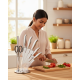7-Piece Stainless Steel Kitchen Knife Set with Rotating Holder