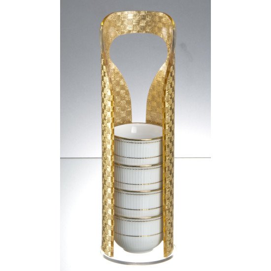 ACRYLIC CAWA CUP HOLDER GOLD