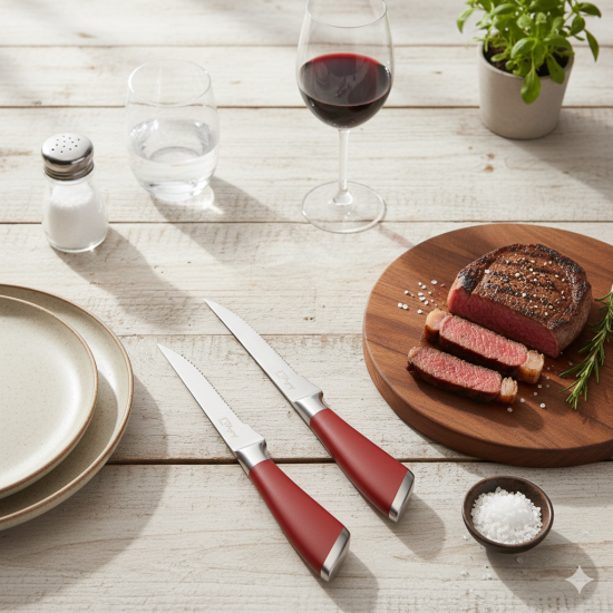 سكاكين ستيك من الفولاذ المقاوم للصدأ