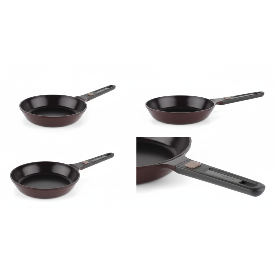 مقلاة ماي بان نيوفلام ألومنيوم سيراميك أحمر 24 سم