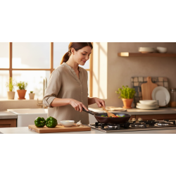 مقلاة ماي بان نيوفلام ألومنيوم سيراميك أحمر 24 سم