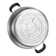 3-Tier Stainless Steel Steamer, 26cm