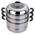 3-Tier Stainless Steel Steamer, 26cm