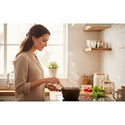 كسرول ريترو نيوفلام لون برونز 18 سم