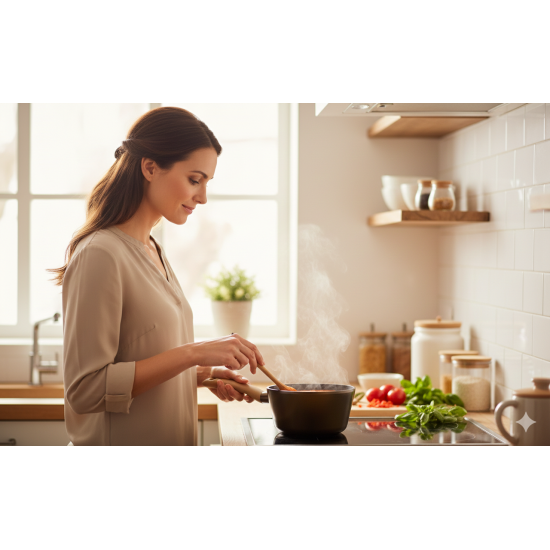 كسرول ريترو نيوفلام لون برونز 18 سم