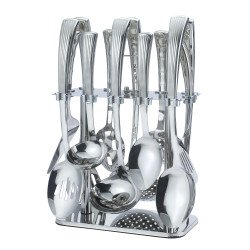   طقم ملاعق  ستانلس استيل مكونة من 13 قطعة