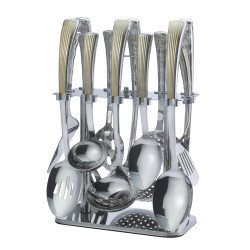   طقم ملاعق ستانلس ستيل مكون من 13 قطعة