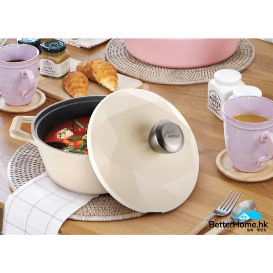 طقم قدور سيراميك نيوفلام (كارات) 8 قطع بيج