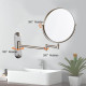 Double-Sided Round Wall Mirror - Regular Mirror + 15cm Magnifying Mirror Double-Sided Round Wall Mirror - Regular Mirror + 15cm Magnifying Mirror