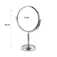 Elegant Double-Sided Round Mirror - Regular Mirror + Magnifying Mirror 17cm Elegant Double-Sided Round Mirror - Regular Mirror + Magnifying Mirror 17cm