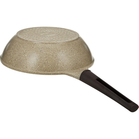 Neoflam Granite Extreme Deep Wok, 26cm, Beige