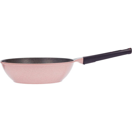 Neoflam Granite Extreme Deep Wok, 26cm, Pink