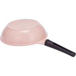 Neoflam Granite Extreme Deep Wok, 26cm, Pink