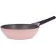 Neoflam Granite Extreme Deep Wok, 26cm, Pink