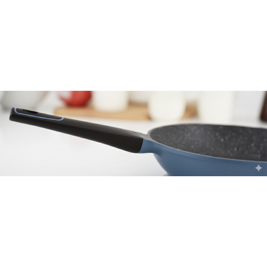 طقم تيلي من نيوفلام لون أزرق 4 قطع