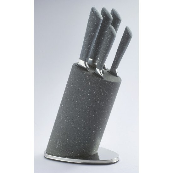 طقم سكاكين مطبخ مع حامل 6 قطع