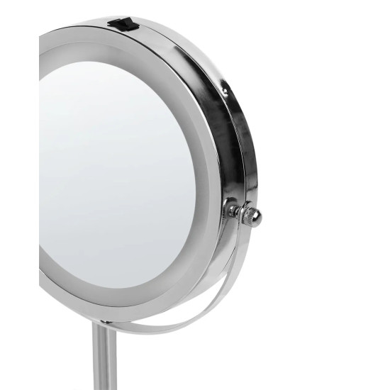 مراية دائرية ذات وجهين مضيئة - مرآة عادية + مرآة مكبرة 15 سم مراية دائرية ذات وجهين مضيئة - مرآة عادية + مرآة مكبرة 15 سم