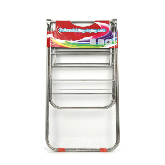 منشر ملابس متعدد الوظائف قابل للطي على الأرضية