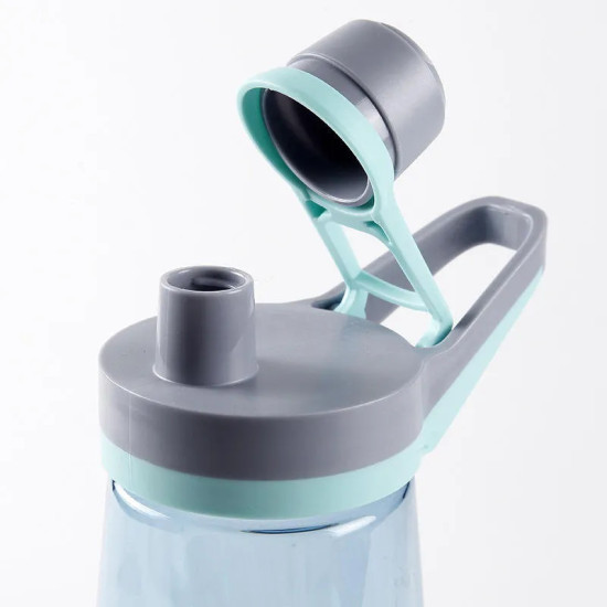 زمازم مياه رياضية مع شفاطة بلاستيكية، 4 الوان سعة 1000 مل