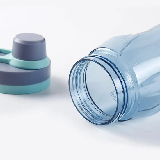 زمازم مياه رياضية مع شفاطة بلاستيكية، 4 الوان سعة 1000 مل