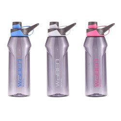 زمازم مياه رياضية مع شفاطة بلاستيكية، 3 الوان سعة 620 مل