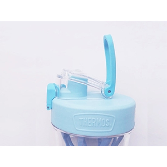 زمازم مياه رياضية مع شفاطة بلاستيكية، 2 لون  سعة 500 مل