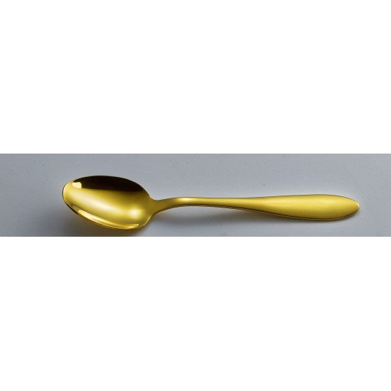Spoons, golden steel, set of 6 pieces