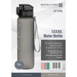 Sports water bottle with fruit strainer 1000 ml