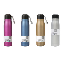 زمازم مياه رياضية استيل، 4 الوان سعة 500 مل