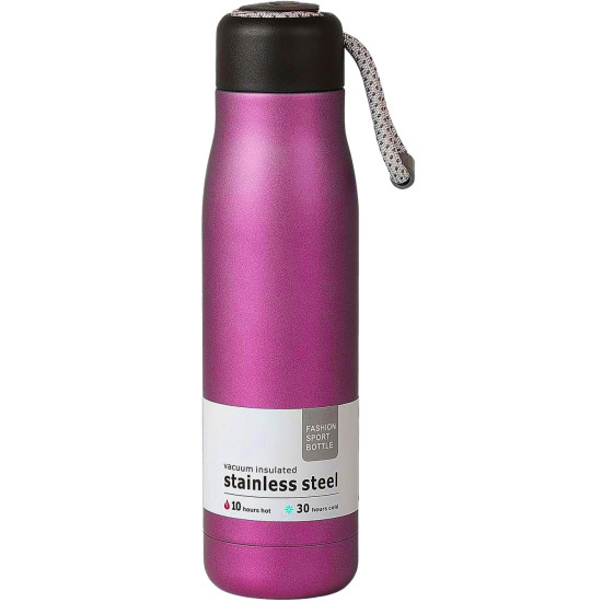 زمازم مياه رياضية استيل، 4 الوان سعة 500 مل